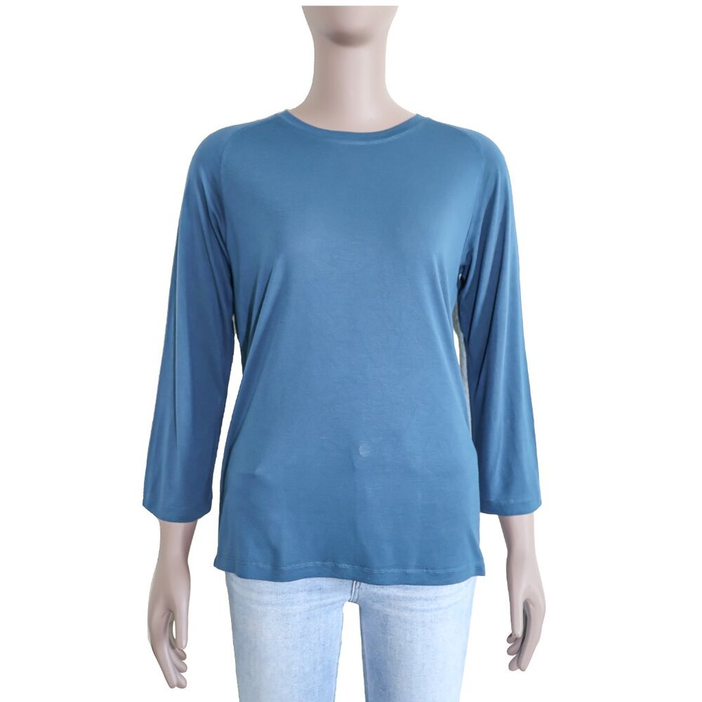 Vince Navy Blue Casual Blouse Spring Summer Everyday Basic Office Relaxed Top